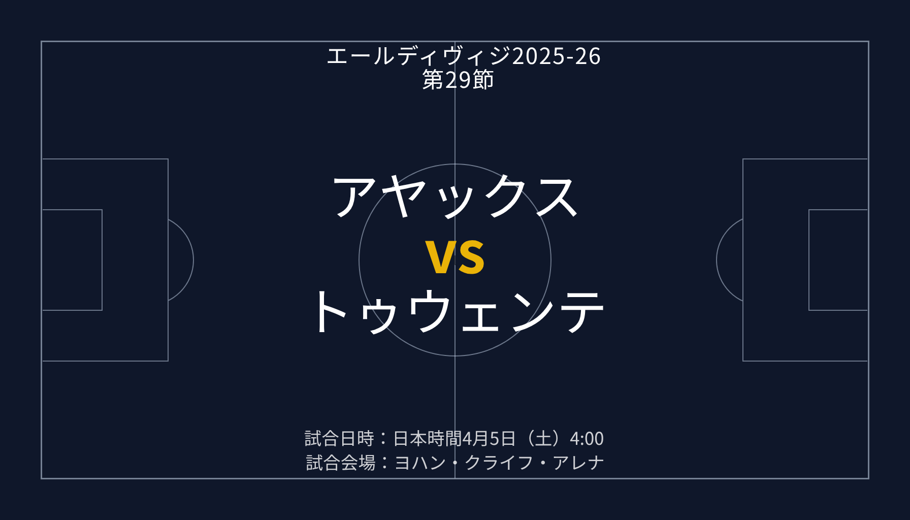 アヤックス v トゥウェンテ【エールディヴィジ第29節】